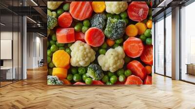 Frozen Vegetable Mix Wall mural