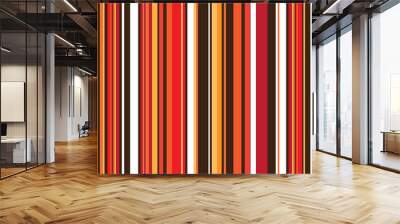 autumn stripe retro Wall mural