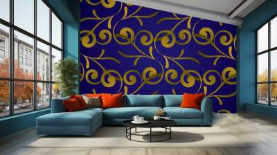 golden royal leaf Wall mural