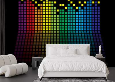 rainbow equaliser Wall mural