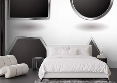 silver button variation Wall mural