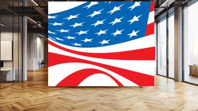 us flag bellow Wall mural