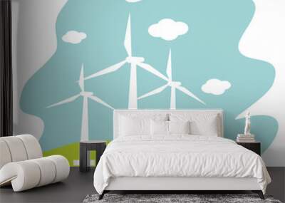 wind turbine Wall mural