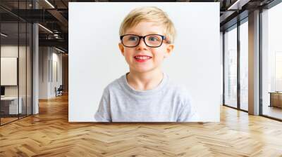 Boy showing emotions Wall mural