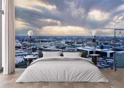 city sky line Wall mural