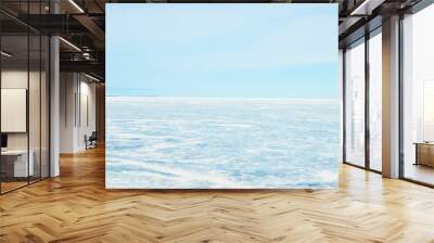 View of frozen lake landscape Wall mural