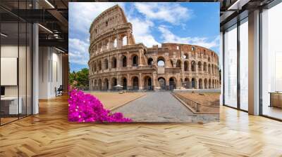 Colosseum, Rome, Italy; June 6, 2023 - A view of the colosseum in Rome, Italy Wall mural