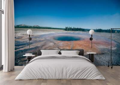 Opal Pool in Yellowstone National Park, Wyoming Wall mural