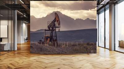 Drilling for oil Wall mural