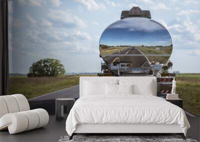 Gasoline truck delivery Wall mural