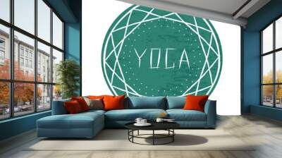 yoga green element Wall mural