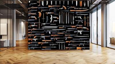 Weapons Wall mural