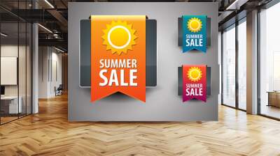 Summer sale icon Wall mural