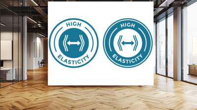 High elasticity logo badge set Wall mural