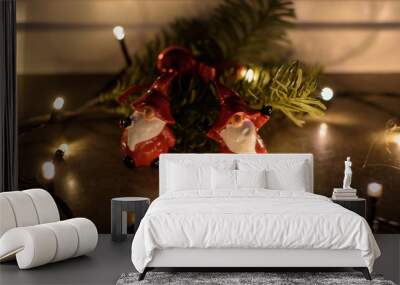 Christmas decorations and light Wall mural