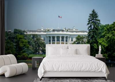 The presidential motorcade at the Whitehouse Wall mural