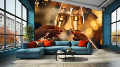 New Year / Wedding / Celebration / Anniversary 
Touch glasses / chink glasses / clink glasses



Generative AI Wall mural