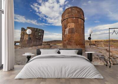 Archaelogical Site of Sillustani, near Puno, in Peru Wall mural