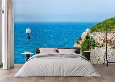 Dreamlike Salento. Bay of Torre dell'Orso and stacks of the two sisters. Puglia, Italy Wall mural