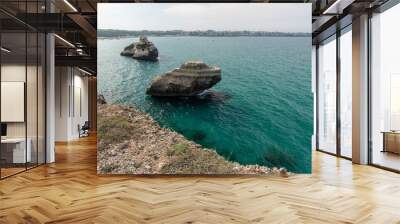 Dreamlike Salento. Bay of Torre dell'Orso and stacks of the two sisters. Puglia, Italy Wall mural