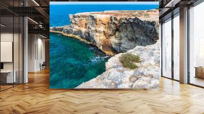 Dreamlike Salento. Bay of Torre dell'Orso and stacks of the two sisters. Puglia, Italy Wall mural