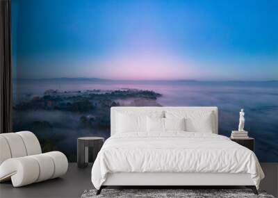 Sunset on the Grado lagoon. Wall mural