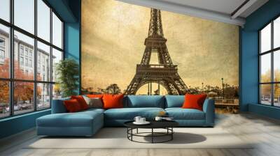 Torre Eiffel Stile vintage Wall mural