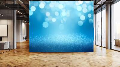 Abstract light blue background with soft bokeh. Wall mural