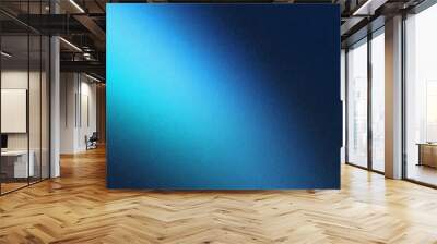 Blue gradient background grainy glowing blue light on dark backdrop noise texture effect banner header design Wall mural