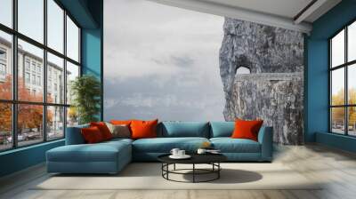 mountain tunnel landscape Wall mural