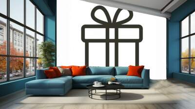 gift box icon Wall mural