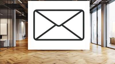 mail envelope icon outline e-mail contact Wall mural