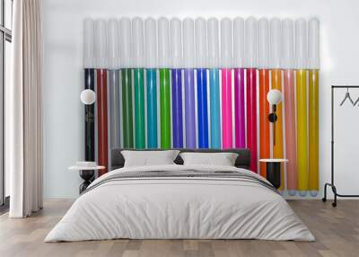 markers of various colors Wall mural