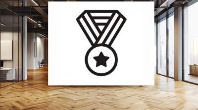 medal icon isolated Wall mural