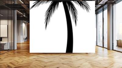 palm tree silhouette Wall mural