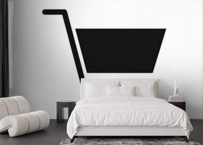 shopping cart icon Wall mural