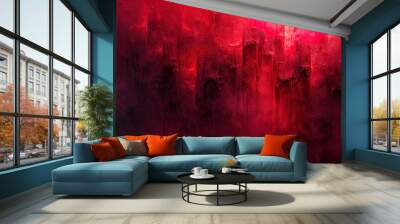 red painted object background
 Wall mural