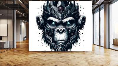 APES WARRIOR VECTOR ART Wall mural