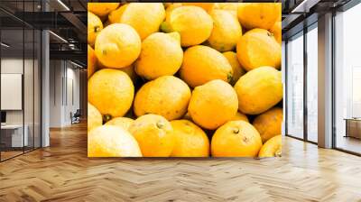 Yellow Lemons Wall mural