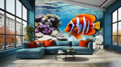 fish with coral Wall mural