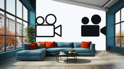 camera icon. video camera symbol. movie sign vector illustration eps10 Wall mural