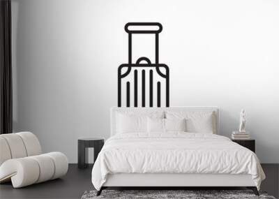 baggage luggage icon sign vector Wall mural