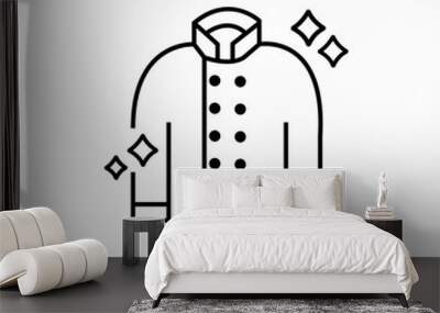 chef's coat icon sign vector Wall mural