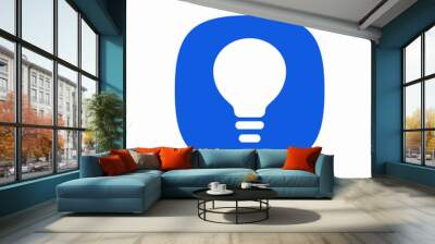 electricity bulb light idea icon Wall mural