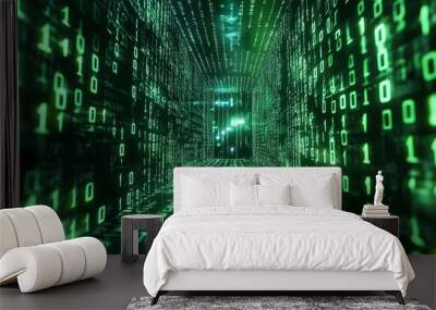 internet security, using a password or security code to safeguard personal information Wall mural