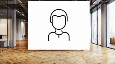 male user icon sign vector Wall mural