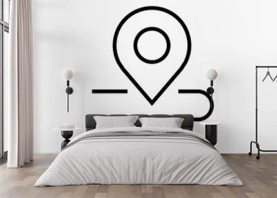 path location pin icon sign vector Wall mural