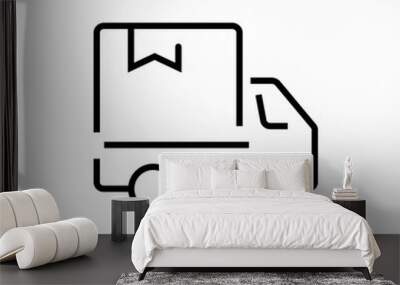 truck lorry icon sign vector Wall mural