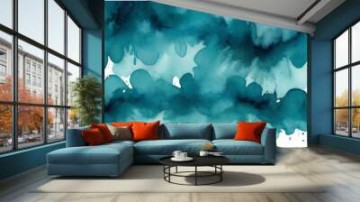 abstract blue background Wall mural