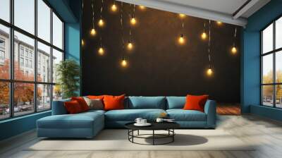 lights on the wall Wall mural